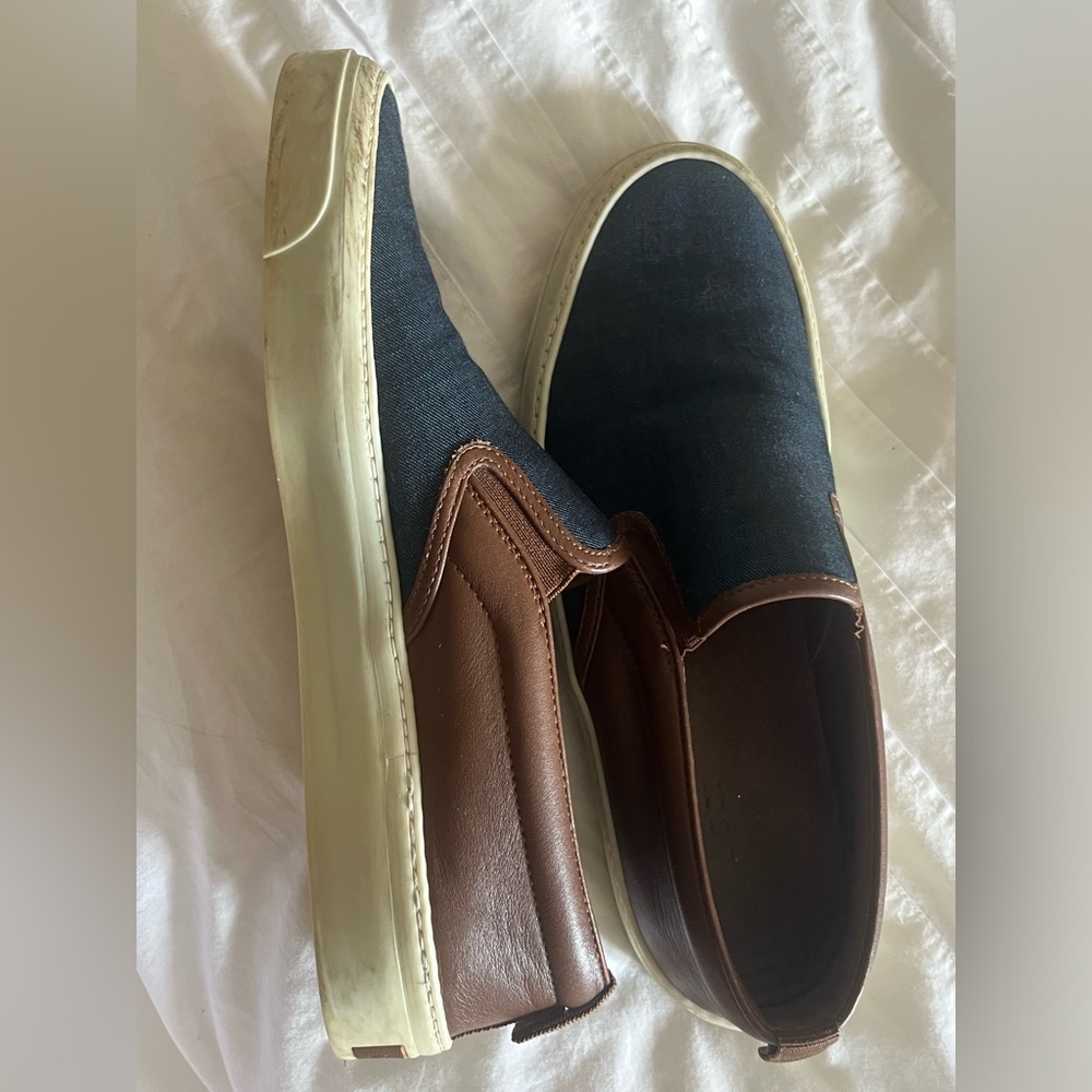 Gucci Canvas Colorblock Pattern Sneakers Size 8 - image 2